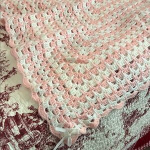 Hand crocheted, baby blanket